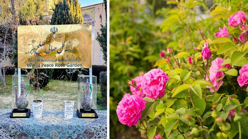 Internationaler Rosengarten für den Weltfrieden in Isfahan